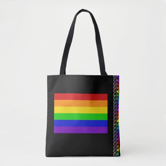 Rainbow Flag PRIDE LGBT Human Rights Diversity Bag Tote Bag (Voorkant)
