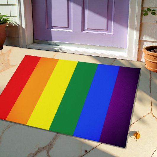 Rainbow Flag & Pride parade house / LGBT community Deurmat