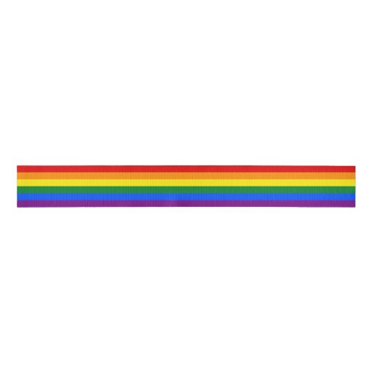 Rainbow Flag & Pride parade lint/LGBT gemeenschap Grosgrain Lint (Voorkant)