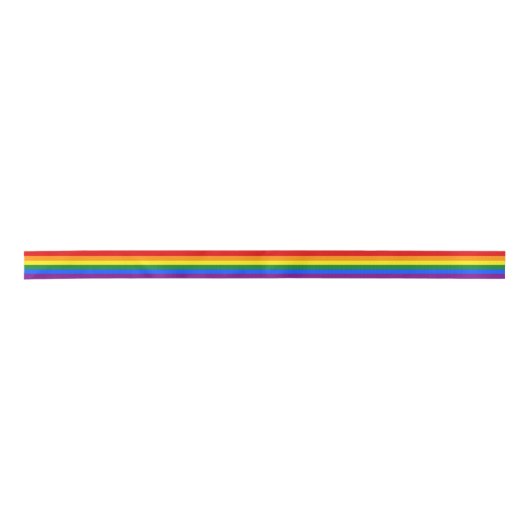 Rainbow Flag & Pride parade lint/LGBT gemeenschap Satijnen Lint (Voorkant)