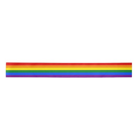 Rainbow Flag & Pride parade lint/LGBT gemeenschap Satijnen Lint (Voorkant)