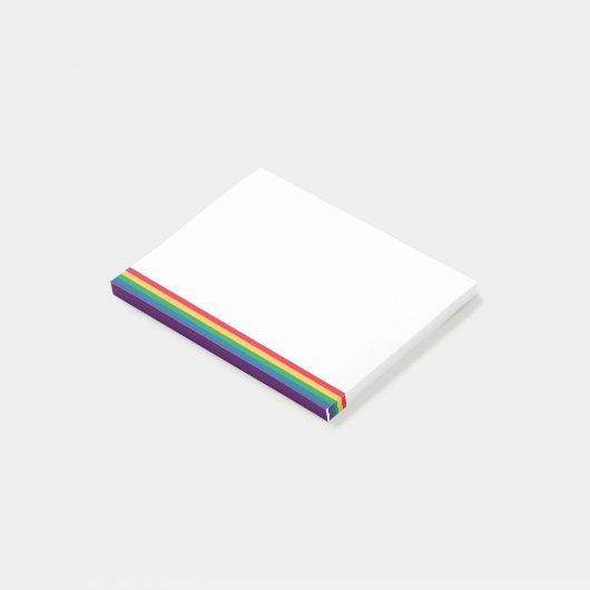 Rainbow Flag Pride Post-it Notes (Schuin)