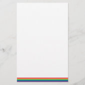 Rainbow Flag Pride Stationery Briefpapier (Voorkant)
