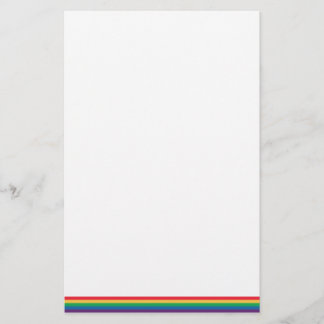 Rainbow Flag Pride Stationery Briefpapier