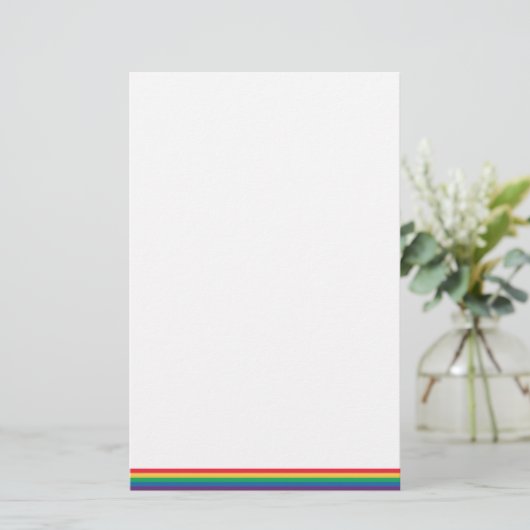 Rainbow Flag Pride Stationery Briefpapier (Staand voorkant)