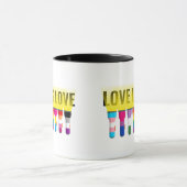 Rainbow Flag Pride zaklampen Shine A Light: Liefde Mok (Midden)