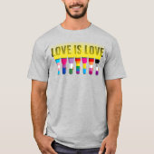 Rainbow Flag Pride zaklampen Shine A Light: Liefde T-shirt (Voorkant)
