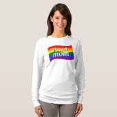 Rainbow Flag Proud Mam PFLAG trotse LGBTQ T-shirt (Voorkant volledig)