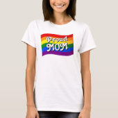 Rainbow Flag Proud Mam PFLAG trotse LGBTQ T-shirt (Voorkant)