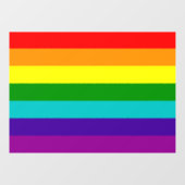 RAINBOW FLAG RAAMSTICKER (Vel)