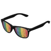 RAINBOW FLAG SQUARE CANVAS KINDER ZONNEBRIL (Gekanteld)