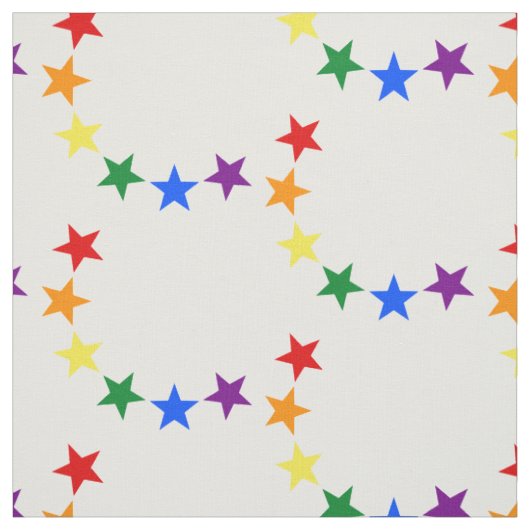 RAINBOW FLAG STARS II + uw ideeën Stof (Swatch)