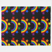 RAINBOW FLAG STARS III + uw ideeën Fleece Deken (Voorkant (Horizontaal))