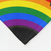 RAINBOW FLAG STARS III + uw ideeën Fleece Deken (Hoek)