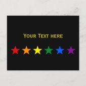 RAINBOW FLAG STARS + uw ideeën Briefkaart (Voorkant)