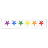 RAINBOW FLAG STARS + uw ideeën Korte Tafelloper (Horizontaal)