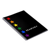 RAINBOW FLAG STARS + uw ideeën Notitieboek (Rechterzijde)