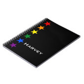 RAINBOW FLAG STARS + uw ideeën Notitieboek (Linkerzijde)