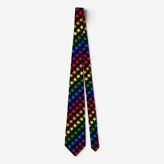 RAINBOW FLAG STARS + uw ideeën Stropdas (Voorkant)