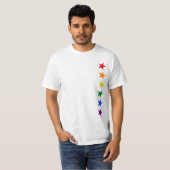 RAINBOW FLAG STARS + uw ideeën T-shirt (Voorkant volledig)
