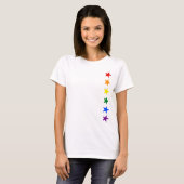 RAINBOW FLAG STARS + uw ideeën T-shirt (Voorkant volledig)