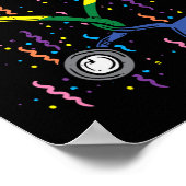 Rainbow Flag Stethoscoop Hart Verpleegster Rn Scru Poster (Hoek)