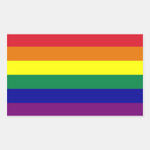 Rainbow Flag Sticker (Voorkant)