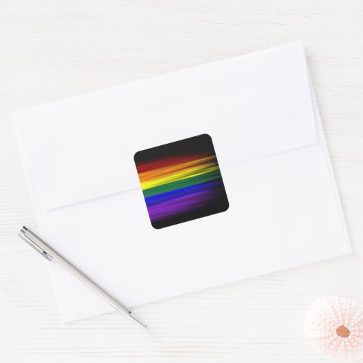 Rainbow Flag Sticker Sheet (Vierkant) (Envelop)