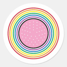 Rainbow Flag Sticker - USA Flag Inspired