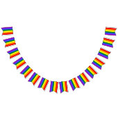 Rainbow Flag Swallowtail Party Bunting Banner (Alle)