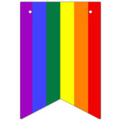 Rainbow Flag Swallowtail Party Bunting Banner (Eerste vlag)