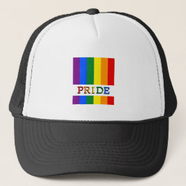 Rainbow Flag Trucker Hats & LGBT, Pride Trucker Pet