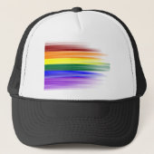 Rainbow Flag Trucker Hats Trucker Pet (Voorkant)