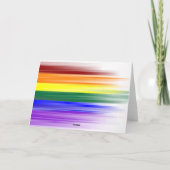 Rainbow Flag Wenskaart Kaart (Achterkant)