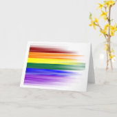 Rainbow Flag Wenskaart Kaart (Gele Bloem)