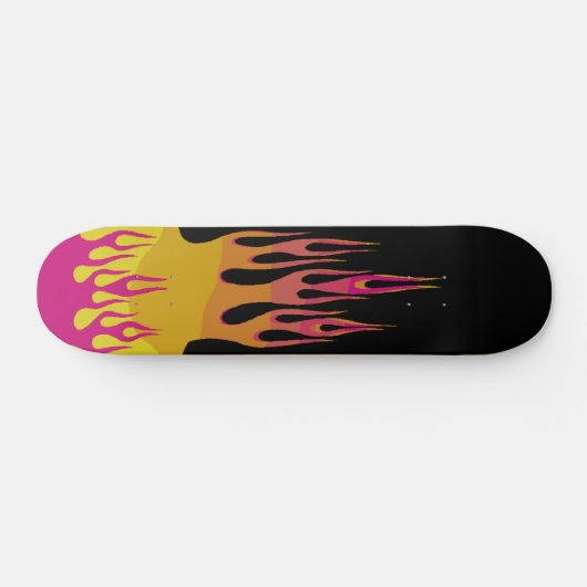 Rainbow Flame Skateboard (Horizontaal)