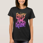 Rainbow Flaming Party Tijd Uitstekend T-shirt (Voorkant)