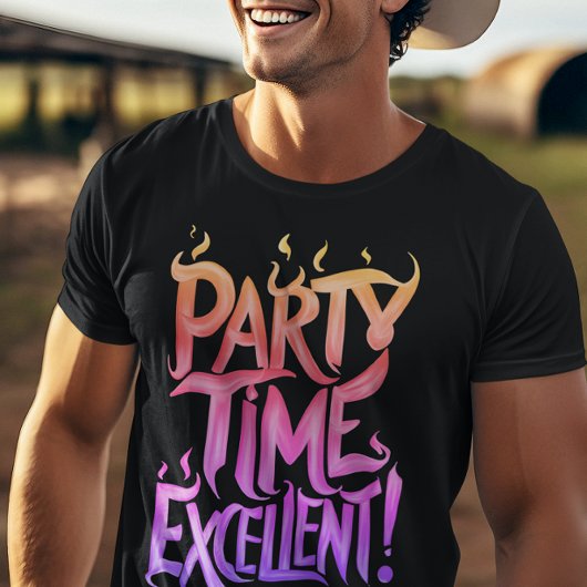 Rainbow Flaming Party Tijd Uitstekend T-shirt
