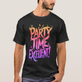 Rainbow Flaming Party Tijd Uitstekend T-shirt (Voorkant)
