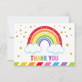 Rainbow Flat Hartelijk dank Bedankkaart (Voorkant)