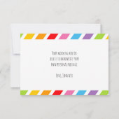 Rainbow Flat Hartelijk dank Bedankkaart (Achterkant)