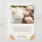 Rainbow Flat Photo van Modern Retro 70 Bedankkaart (Achterkant)