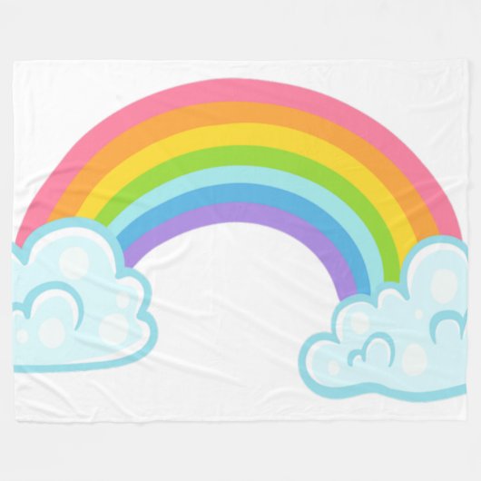 Rainbow Fleece Blanket (Voorkant (Horizontaal))