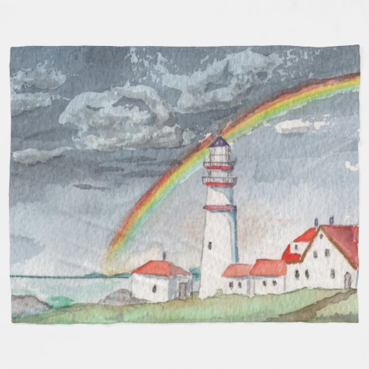 Rainbow Fleece Blanket (Voorkant (Horizontaal))