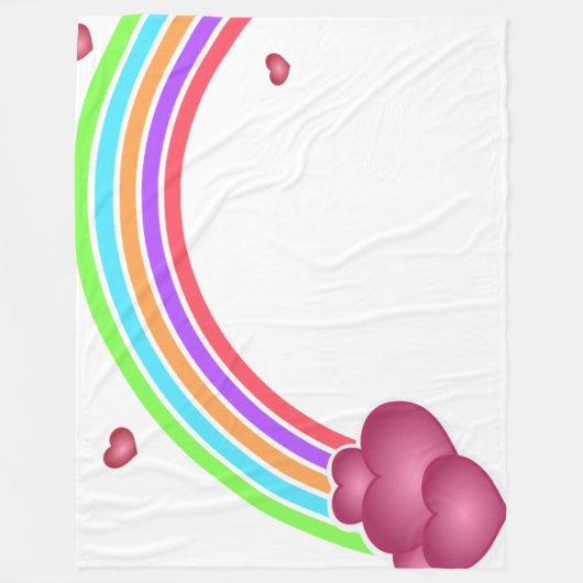 Rainbow Fleece Blanket Deken (Voorkant)
