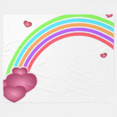 Rainbow Fleece Blanket Deken (Voorkant (Horizontaal))