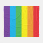 Rainbow Fleece Blanket Deken (Voorkant (Horizontaal))