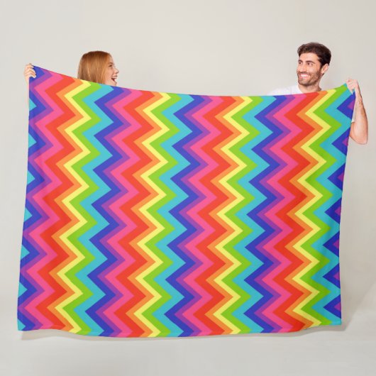 Rainbow Fleece Blanket Gift (In situ)