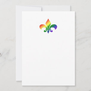 Rainbow Fleur de Lis