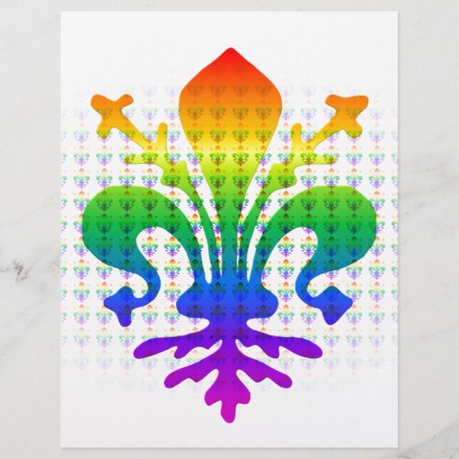 Rainbow Fleur-de-lis (Voorkant)